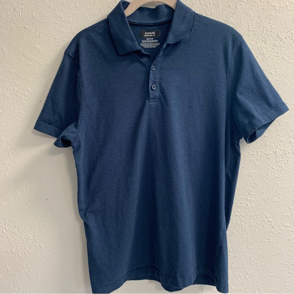 Alfani men’s blue polo size medium